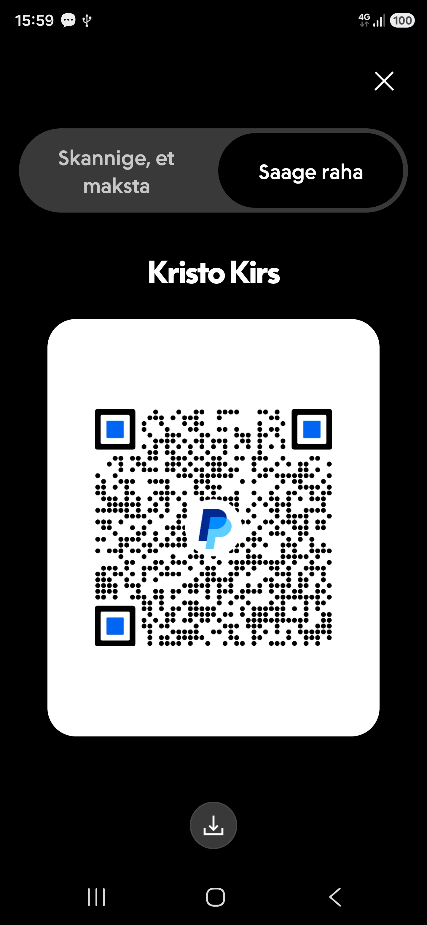 PayPal QR · Kristo Kirs